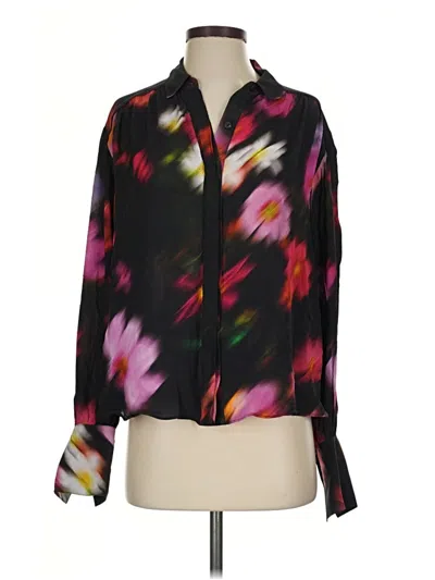 Pre-owned Rag & Bone Long Sleeve Blouse In Black