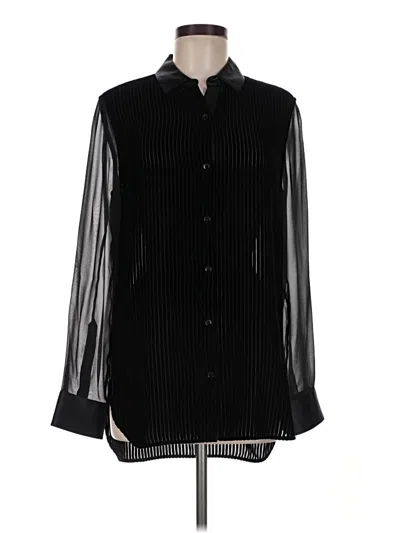 Pre-owned Rag & Bone Long Sleeve Blouse In Black