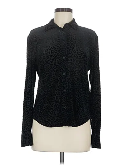 Pre-owned Rag & Bone Long Sleeve Blouse In Black