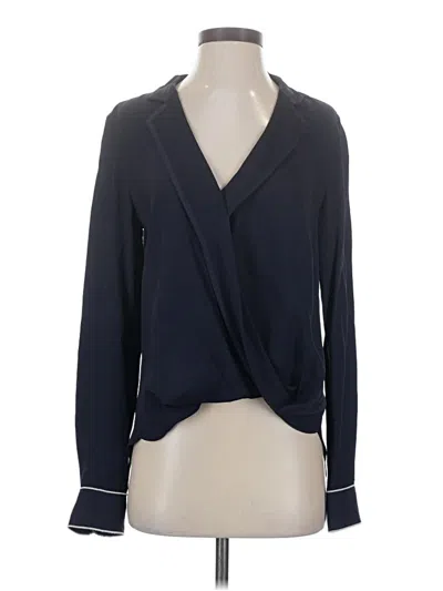 Pre-owned Rag & Bone Long Sleeve Blouse In Blue