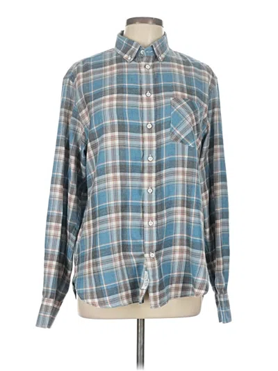 Pre-owned Rag & Bone Long Sleeve Blouse In Blue