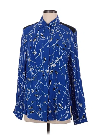 Pre-owned Rag & Bone Long Sleeve Blouse In Blue