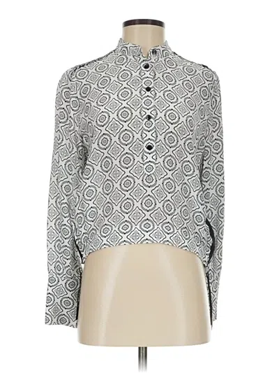 Pre-owned Rag & Bone Long Sleeve Blouse In Gray