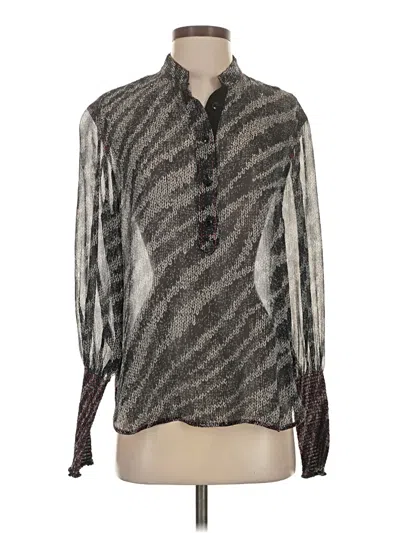 Pre-owned Rag & Bone Long Sleeve Blouse In Gray