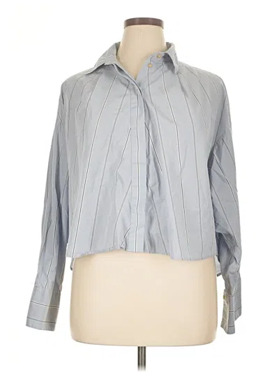 Pre-owned Rag & Bone Long Sleeve Blouse In Gray