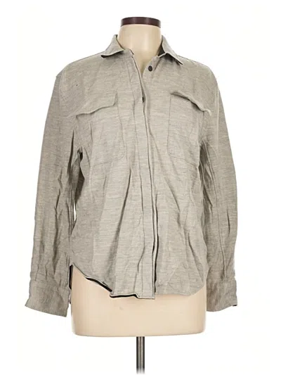 Pre-owned Rag & Bone Long Sleeve Blouse In Gray