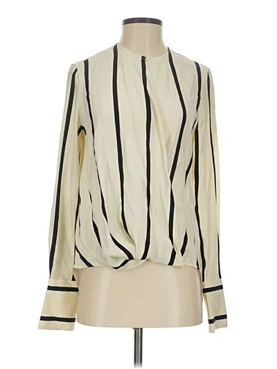 Pre-owned Rag & Bone Long Sleeve Blouse In Ivory