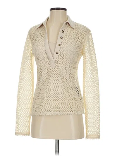 Pre-owned Rag & Bone Long Sleeve Blouse In Ivory