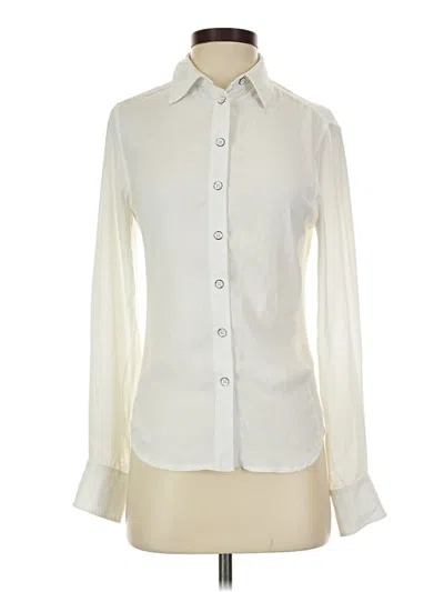 Pre-owned Rag & Bone Long Sleeve Blouse In Ivory