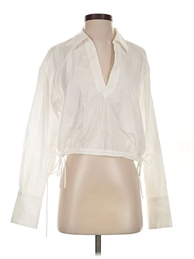 Pre-owned Rag & Bone Long Sleeve Blouse In Ivory