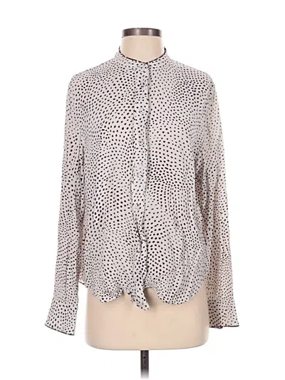 Pre-owned Rag & Bone Long Sleeve Blouse In Ivory