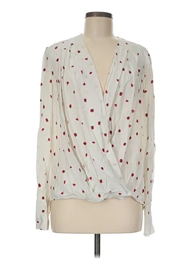 Pre-owned Rag & Bone Long Sleeve Blouse In Ivory