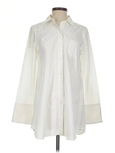 Pre-owned Rag & Bone Long Sleeve Blouse In Ivory