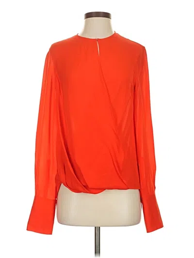 Pre-owned Rag & Bone Long Sleeve Blouse In Orange