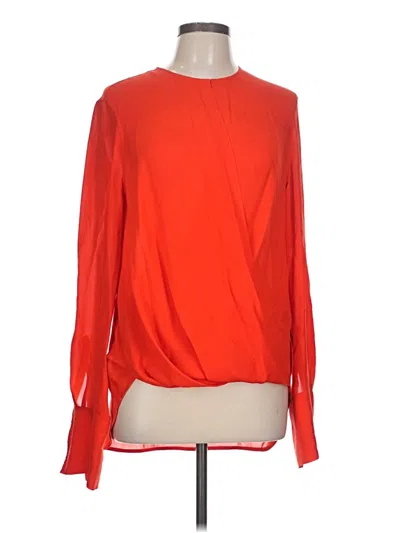 Pre-owned Rag & Bone Long Sleeve Blouse In Orange