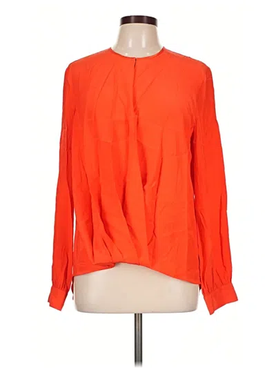 Pre-owned Rag & Bone Long Sleeve Blouse In Orange