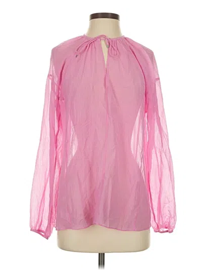 Pre-owned Rag & Bone Long Sleeve Blouse In Pink