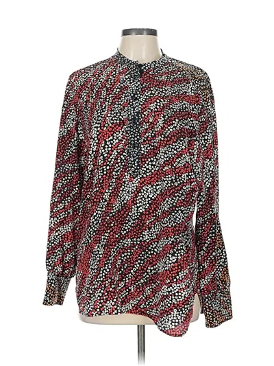 Pre-owned Rag & Bone Long Sleeve Blouse In Red