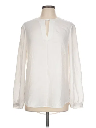 Pre-owned Rag & Bone Long Sleeve Blouse In White