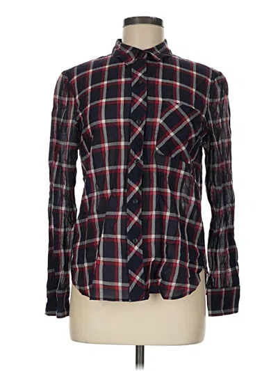 Pre-owned Rag & Bone Long Sleeve Button Down Shirt In Black