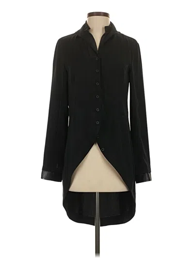 Pre-owned Rag & Bone Long Sleeve Button Down Shirt In Black