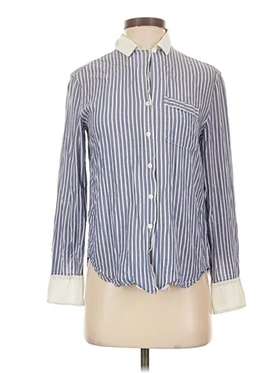 Pre-owned Rag & Bone Long Sleeve Button Down Shirt In Blue