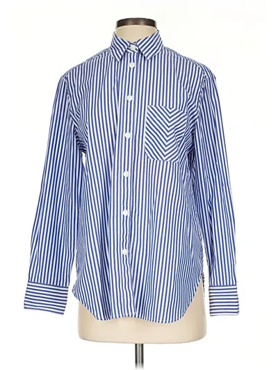 Pre-owned Rag & Bone Long Sleeve Button Down Shirt In Blue