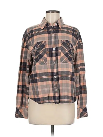 Pre-owned Rag & Bone Long Sleeve Button Down Shirt In Brown