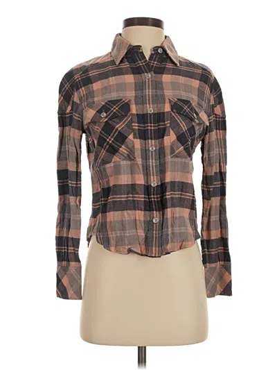 Pre-owned Rag & Bone Long Sleeve Button Down Shirt In Brown