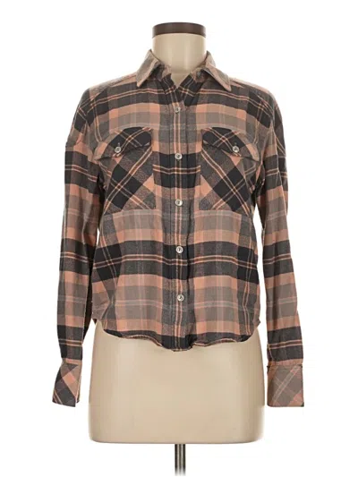 Pre-owned Rag & Bone Long Sleeve Button Down Shirt In Brown