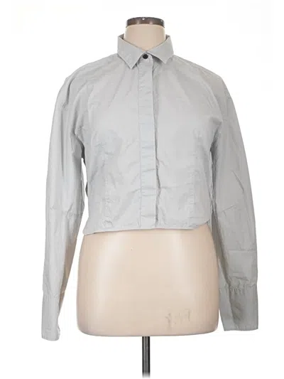 Pre-owned Rag & Bone Long Sleeve Button Down Shirt In Gray