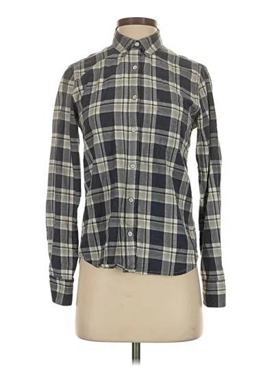 Pre-owned Rag & Bone Long Sleeve Button Down Shirt In Gray
