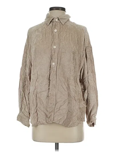 Pre-owned Rag & Bone Long Sleeve Button Down Shirt In Tan