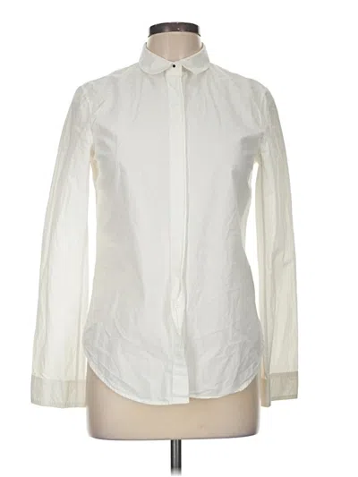 Pre-owned Rag & Bone Long Sleeve Button Down Shirt In White
