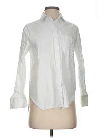 Pre-owned Rag & Bone Long Sleeve Button Down Shirt In White