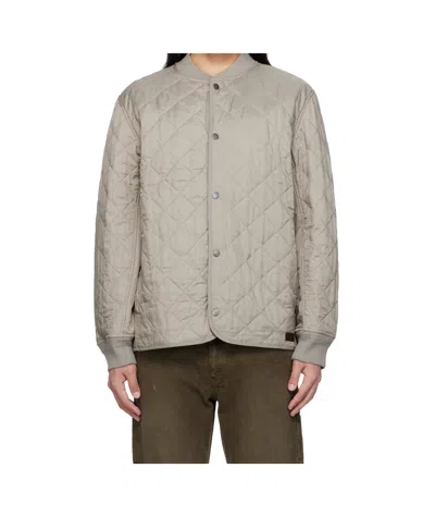 Rag & Bone Gray Focus Quilted Liner Jacket In Elephntgry