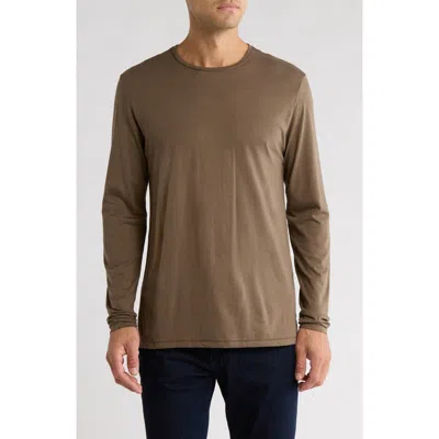 Rag & Bone Long Sleeve Crewneck T-shirt In Gray
