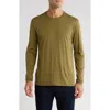 Rag & Bone Long Sleeve Crewneck T-shirt In Green
