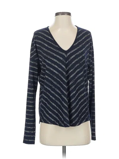 Pre-owned Rag & Bone Long Sleeve Henley Shirt In Blue