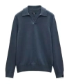 Rag & Bone Long Sleeve Polo Shirt In Multi
