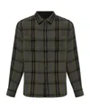 Rag & Bone Plaid Pocket Shirt In Black