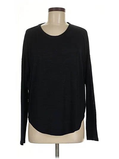 Pre-owned Rag & Bone Long Sleeve T-shirt In Black
