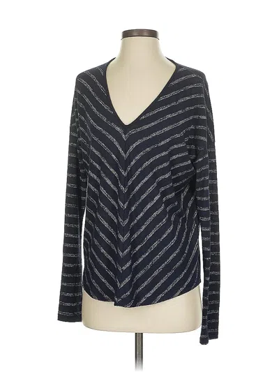 Pre-owned Rag & Bone Long Sleeve T-shirt In Blue