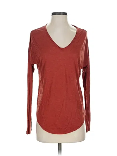 Pre-owned Rag & Bone Long Sleeve T-shirt In Red