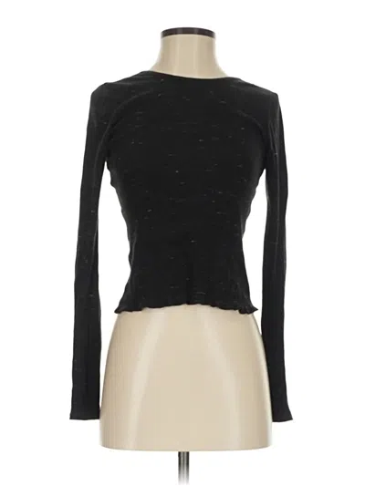 Pre-owned Rag & Bone Long Sleeve Top In Black