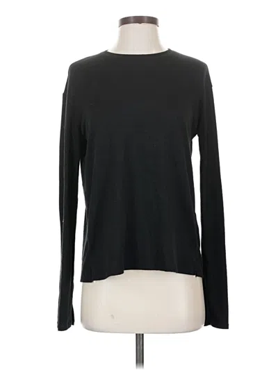 Pre-owned Rag & Bone Long Sleeve Top Black Crew Neck Tops