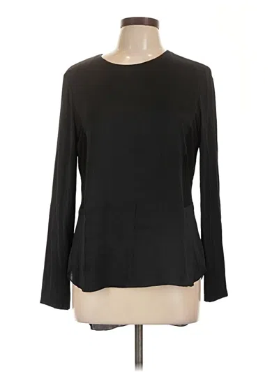 Pre-owned Rag & Bone Long Sleeve Top Black Crew Neck Tops