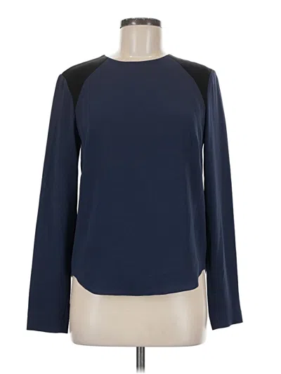 Pre-owned Rag & Bone Long Sleeve Top Blue Crew Neck Tops