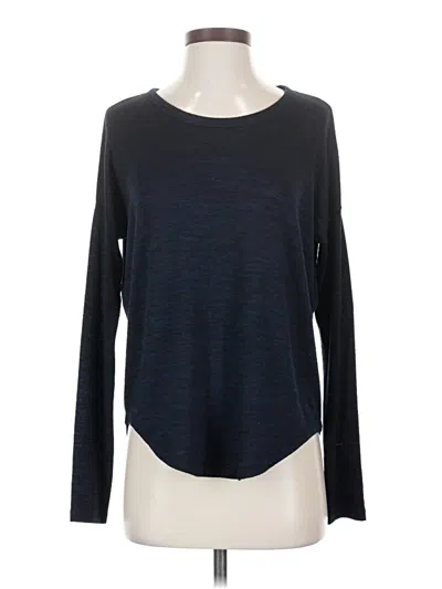 Pre-owned Rag & Bone Long Sleeve Top Blue Crew Neck Tops