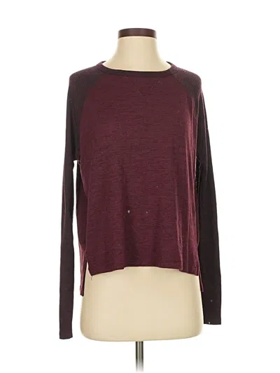 Pre-owned Rag & Bone Long Sleeve Top In Burgundy